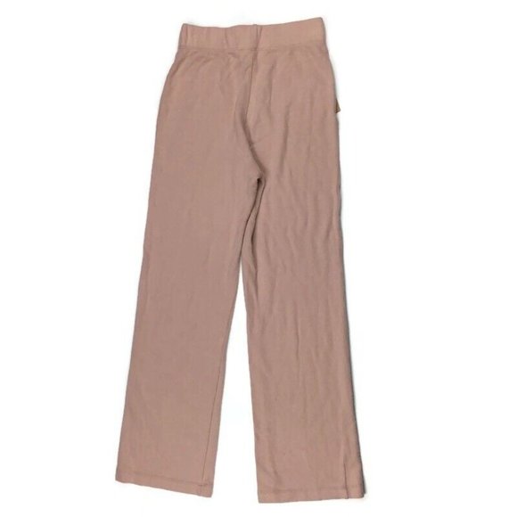 Reformation Cirrus Crop Straight Leg Knit Pants Soft Pink Lounge Cozy NEW $98 - Picture 3 of 5